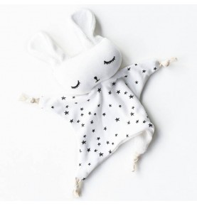 Doudou lapin Noeuds Papillons